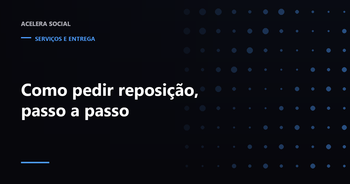 Tela de pedido concluído com o botão de reposição em destaque e o número do pedido ao lado