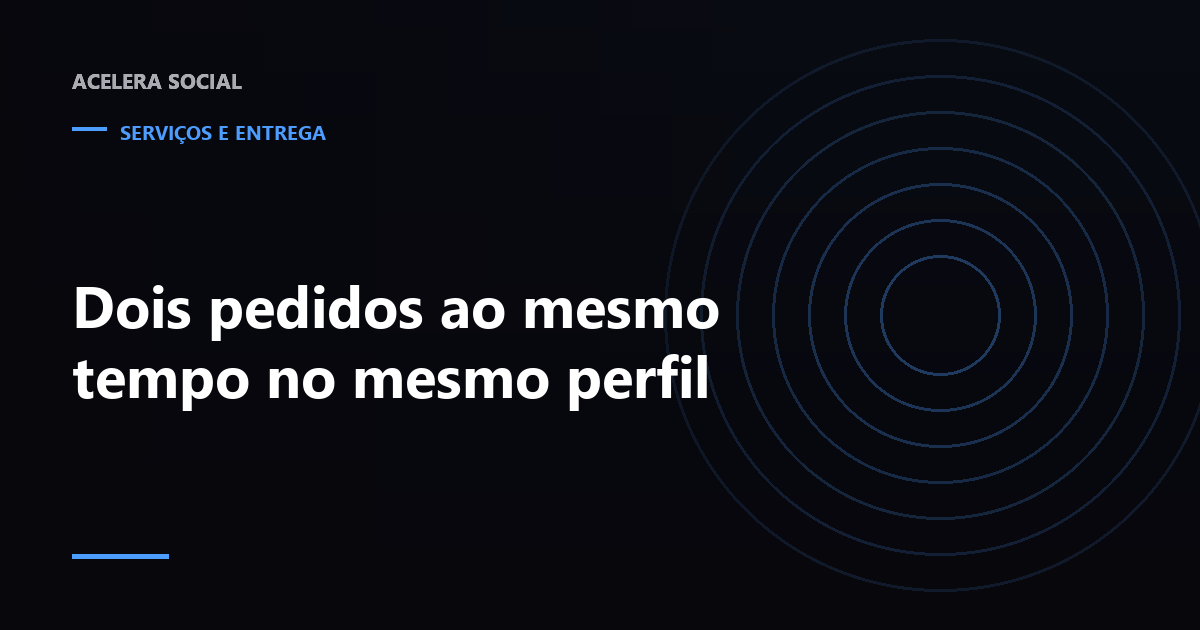 Duas filas de entrega chegando ao mesmo contador de perfil, uma delas sem etiqueta de identificação