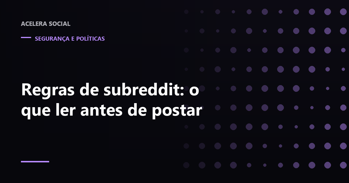 Painel de regras numerado ao lado de um campo de publicação com uma etiqueta de flair ainda em branco