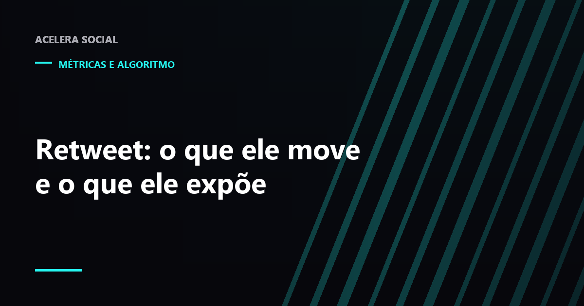 Um post do X aparecendo duplicado dentro da página de perfil de outra conta, ligado por uma seta ao original
