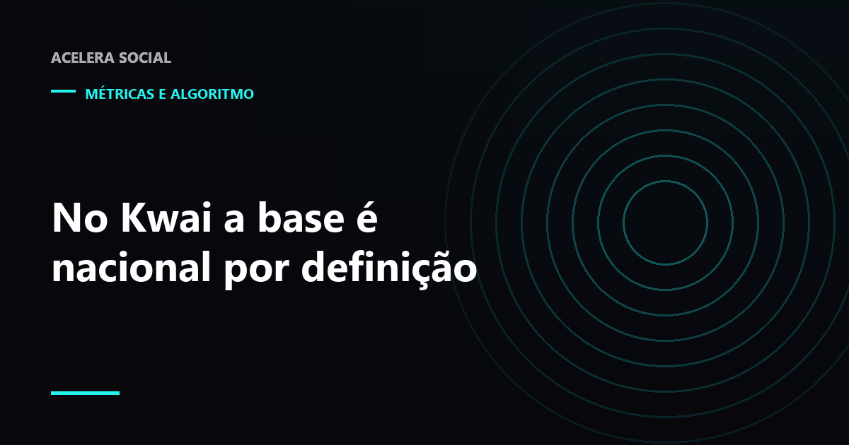 Contador de seguidores de um perfil de Kwai em primeiro plano, com um mapa do Brasil desenhado atrás do número