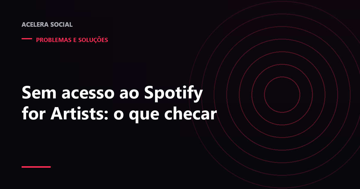 Tela de pedido de acesso a um painel de artista com aviso de aprovação pendente